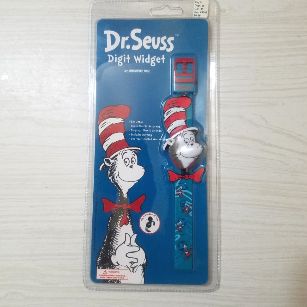 Vintage 1998 Dr. Seuss Digital Widget Watch